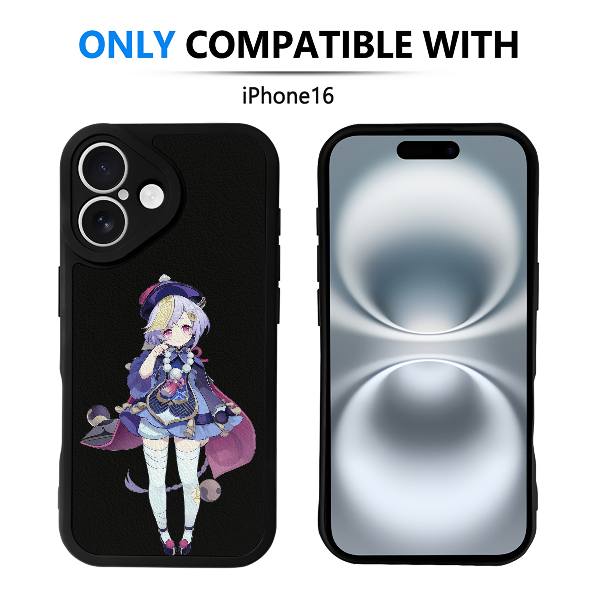 げんし神 七七 なな  genshin Nana 【iPhone 16シリーズ対応】シリコンスマホケース（レザー調） 材質：シリコン